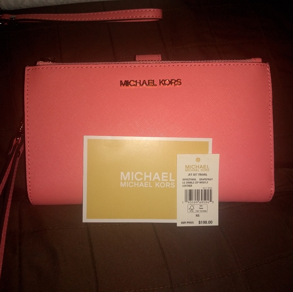SOLD! NWT Michael Kors double zippered wallet/wristlet - Picture 9 of 9